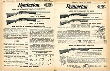 1958 2pg Print Ad of Remington Model 870 Wingmaster Shotgun 870AP 870SA 870TC picture