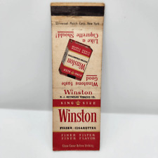 Vintage Matchcover Cigarette Winston Filter picture