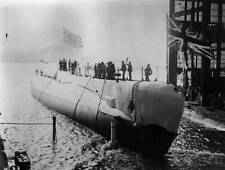 Launch of the 'Rainbow', the last British submarine in Chatham, Un - Old Photo 1 picture