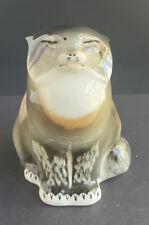 Vintage Imperial Lomonosov Pallas Wildcat Cat - Porcelain USSR Soviet Signed picture