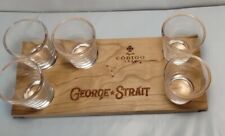 George Strait Codigo 1530 Tequilla 5 Shot Glass Flight Tray And Glasses & XL TEE picture