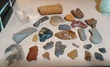 Lot of 25 Native American Indian Artifacts Tools/Knifes/Scrapers/US MAIL Lock  picture