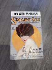 SMART SET MAGAZINE MARCH 1927 STORE DISPLAY POSTER  HENRY CLIVE FLAPPER COVER picture