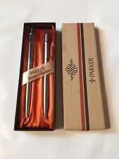 Vintage Parker Classic Flighter Pen And Pencil Set in Box Look Unused picture