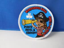 GIRL GUIDES CANADA PATCH WOOD SMOKE AREA PIRATE REVEL COOK OFF 2018 BADGE picture