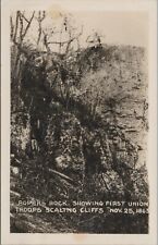 RPPC Union troops ladders Lookout Mountain Ropers Rock 1863 Tennessee photo D699 picture