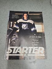 STARTER TEAM WEAR MANON RHEAUME PRINT AD 11 X 8.5 TAMPA BAY LIGHTNING 1993 picture