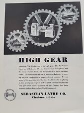 1942 Sebastian Lathe Co. Fortune Magazine WW2 X-Mas Print Ad Cincinnati machine picture