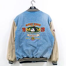 Disney Mickey Mouse League Champions Varsity Jacket XL Bomber Thrashed picture
