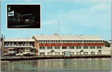 TOMS RIVER New Jersey Postcard TRAVELODGE MOTEL Overlooking River c1960s Unused picture