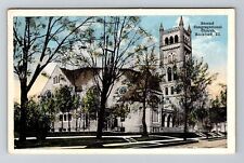 Rockford, IL-Illinois, Second Congregational Church Antique, Vintage Postcard picture