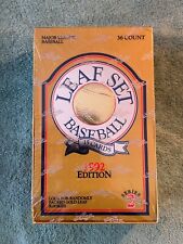 Leaf Set 1992 MLB Edition Series 2 Gold Leaf Rookies 36 Packs 15 Card Per SEALED picture