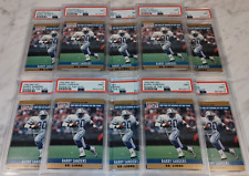 Barry Sanders 1990 Pro Set Rookie of the Year #1 PSA 9, 10 Card Investment Lot picture