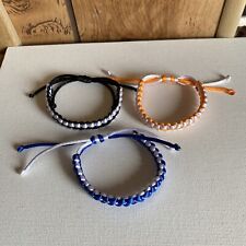 Lot of 3 Handcrafted Bracelets - Pulseras hechas Artesanalmente 3 Pack picture
