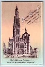 CLARENCE BROOKS & CO*FINE COACH VARNISHES*CATHEDRAL ANTWERP*AM BANK NOTE LITHO picture