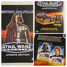 2006 Topps Star Wars Evolution DESTINY FULFILLED Card Update Retailer Sell Sheet picture