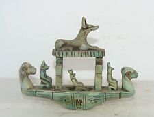 Rare Ancient Egyptian Antique Anubis Boat of Afterlife BC Egyptian Mythology picture