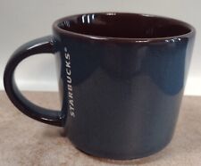 Starbucks Stacking Coffee Mug Blue Brown Ceramic 14 oz 2014 picture