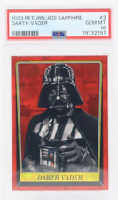 2023 Topps Star Wars Chrome Sapphire ROTJ DARTH VADER #3 PSA 10 picture
