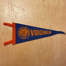 Vintage 1950s University of Virginia 5x9 Felt Pennant Flag picture