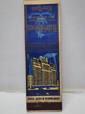 Vintage Matchbook Cover - HOTEL EDISON 47th Street New York City, NY Lion Match picture