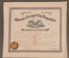 Congressman A J HOLMES Boone Iowa 1895 Grand Army Republic Civil War Certificate picture