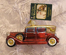 2004 - CLASSIC RED AUTO  - OLD WORLD CHRISTMAS -BLOWN GLASS ORNAMENT NEW W/TAG picture