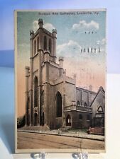 Scottish Rite Cathedral Louisville KY c1916 Postcard Trolley Tracks Street View picture