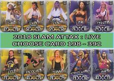 Topps WWE Slam Attax LIVE 2018 BASE SUPERSTAR cards #198 to #392 picture