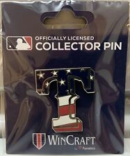 TEXAS RANGERS STARS AND STRIPES LOGO LAPEL COLLECTOR PIN NEW WINCRAFT picture