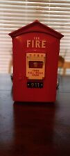 Vintage Randix Emergency Red Fire 911 Box Touch Tone Telephone Wall Mount Stand picture