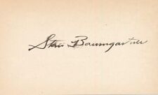 Stan Baumgartner-RARE Vintage Signed Card picture