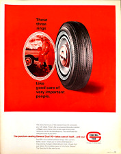 1965 General Tire General Dual 90 Blowout Protection Nygen Print Ad picture