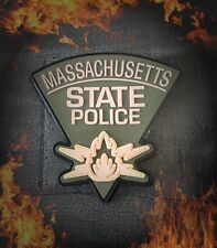 Massachusetts State Police Fire Investigation Unit PVC Hook And Loop patch picture