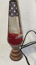 American Flag Lava Lamp - 14.5 inch Excellent Condition No Dents Or Scratches picture