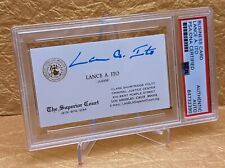 Judge Lance Ito PSA/DNA Authenticated Autographed Signed Business Card ⚖️ picture