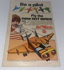 Vintage 1971 Mattel Hot Birds Toy PRINT AD Maching Bird Ski Gull Star Grazer Sky picture