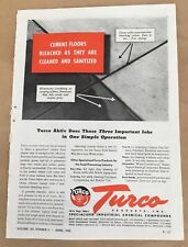 Turco chemical print ad 1944 vintage 40s factory equip industrial supplies floor picture