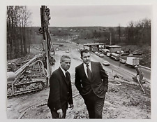 1971 Auburn MA Massachusetts Turnpike Interchange 10 Construction Press Photo picture