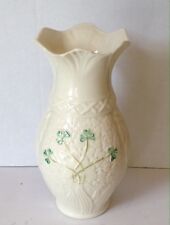 First Edition Blarney Woollen Mills Clover Vase- white ceramic vtg vase picture