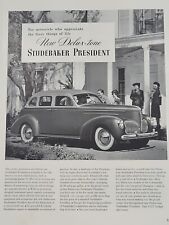 1940 Studebaker President Automobile Fortune Magazine WW2 Print Ad Delux-tone picture
