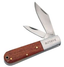 Beautiful Barlow Two Blade Pocket Knife Brown Wood Handle - NEW - 601 picture