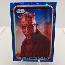 2023-24  Topps Chrome Star Wars Sapphire Duel of the Fates #9 Darth Maul picture