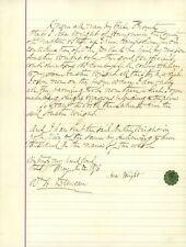 Asa Wright to Austin Wright Property Deed - 1876 picture