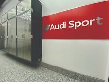 Audi Sport Garage Sign 6 Feet Wide Aluminum Lettering Shop Office Man Cave Gift picture