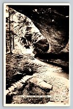 Awesome Image RPPC Old Man's Cave HOCKING HILLS State Park OHIO VINTAGE Postcard picture