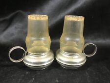 Vintage Miniature Chamber Stick Salt and Pepper Shakers picture