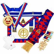 Full Regalia Pack Royal Arch Chapter Provincial Lambskin Apron / Badge,Sash RA picture