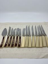 Vintage Regent Sheffield  Stainless Steel cutlery serving set - 14 pieces picture