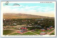 Pocatello Idaho ID Postcard Bird's Eye View Of Technical Institute 1927 Antique picture